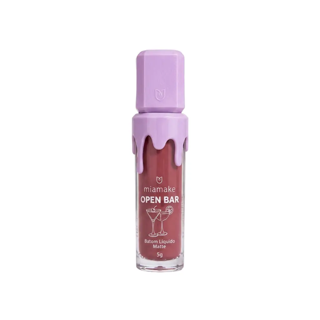Batom Liquido Matte Open Bar Mia Make