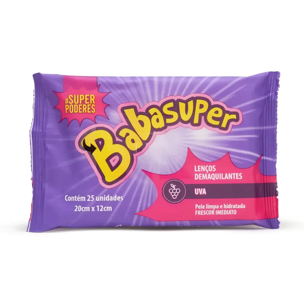 Lenços Demaquilantes Babasuper Uva